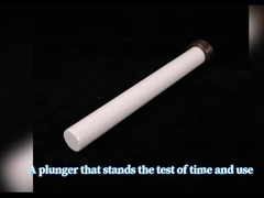 마모 저항 산업용 세라믹 코팅 피스톤 알루미나 플랑저 노란색